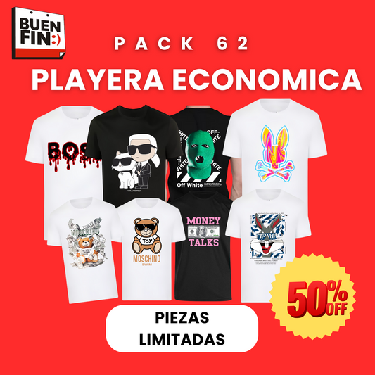 Playera Economica 62psz